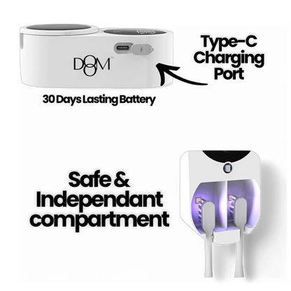 Dom™ - El desinfectante UV para cepillos de dientes